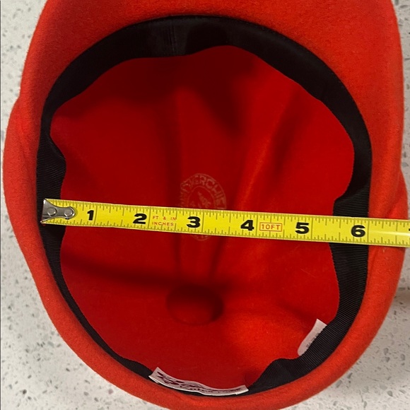 Vintage 1960s BOUTIQUE KATES CANADA Orange Seamless Bubble Hat 100% Wool 22.5" - Picture 10 of 10